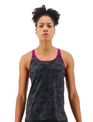 Black Camo Tyr Durafast Elite® Taylor Women's Tanks | US-WFES19647