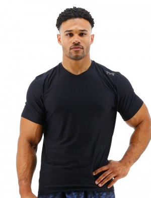 Black Tyr Airtec™ Men's T-Shirt | US-TASI17389