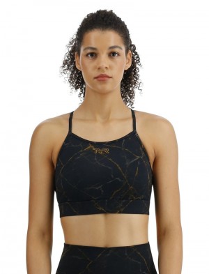 Black Tyr Base Kinetic™ High Neck Women's Sports Bra | US-NSQW86305