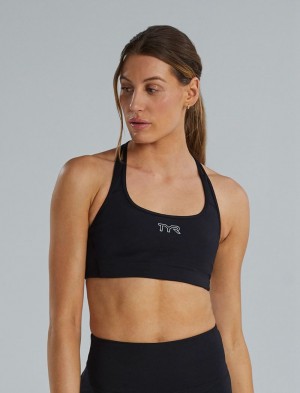 Black Tyr Base Kinetic™ Racerback Women's Sports Bra | US-ZQGA51743