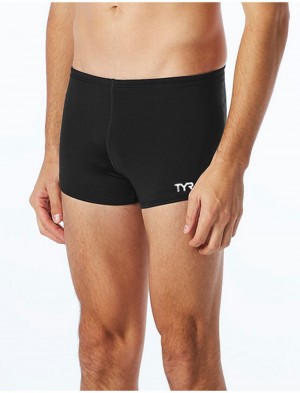 Black Tyr Durafast Elite® Square Leg Men's Swimsuit | US-MFVY58697