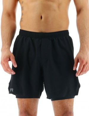 Black Tyr Hydrosphere™ Lined 6 Momentum Men's Shorts | US-RGIQ12378