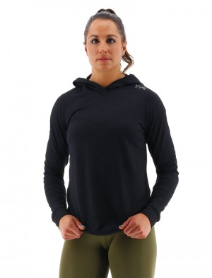 Black Tyr Sls Tech Performance Women's Hoodie | US-YEQS06324