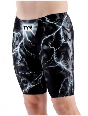 Black Tyr Venzo™high-waist Jammer Phantom Oblivion Men's Swimsuit | US-XMNK56903