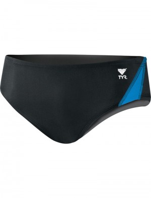 Black / Blue Tyr Tyreco™ Alliance Splice Men's Swimsuit | US-PBDL17820