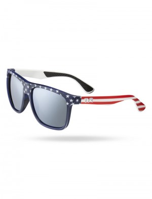 Black / Blue / Red Tyr Apollo Hts Polarized Men's Sunglasses | US-FZPI03564