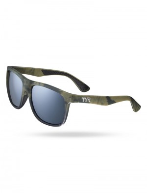 Black / Camo Tyr Apollo Hts Polarized Men's Sunglasses | US-MFVP07916