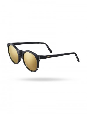 Black / Gold Tyr Sierra Hts Polarized Women's Sunglasses | US-YAXE30612