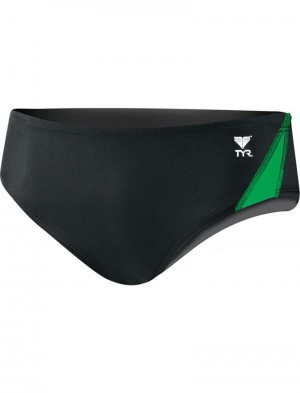 Black / Green Tyr Tyreco™ Alliance Splice Men's Swimsuit | US-NWJA79145