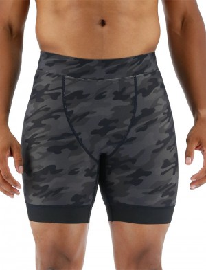 Black / Grey Tyr Durafast Elite® Jammer Men's Swimsuit | US-XZWN39457