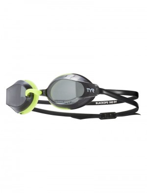 Black / Light Green Tyr Nano-fit Black Ops 140 Ev Racing Men's Goggles | US-GOIL59230