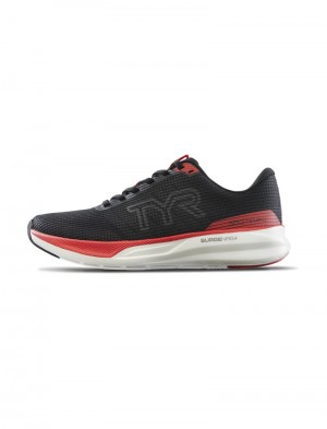 Black / Red Tyr Sr-1 Tempo Runner Men's Running Shoes | US-YMCU30528