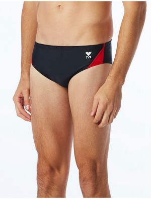 Black / Red Tyr Tyreco™ Alliance Splice Men's Swimsuit | US-ICOT89154