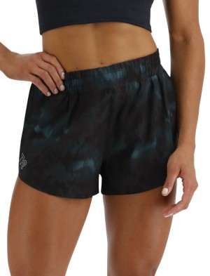 Black / Turquoise Tyr Hydrosphere™ Pace Women's Running Shorts | US-PEUI09715