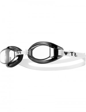 Black / White Tyr Adult Team Sprint Women's Goggles | US-SGDF24709