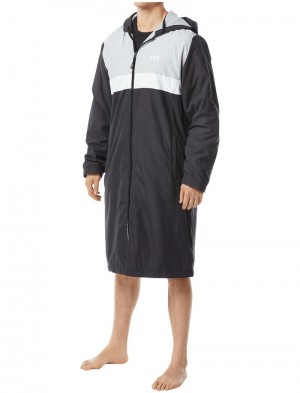 Black / White Tyr Alliance Podium Men's Parka | US-ZRKY03521