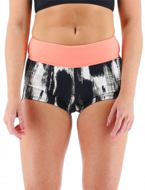 Black / White Tyr Della Dry Brush Women's Shorts | US-AVNP09472