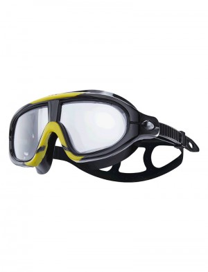 Black / Yellow Tyr Adult Orion Swim Mask Women's Goggles | US-KCSG28396