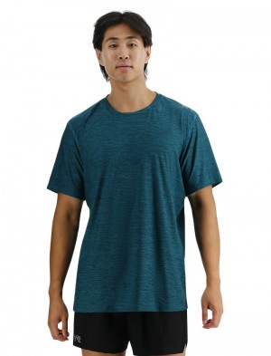 Blue Green Tyr Airtec™ Men's T-Shirt | US-ECPF10564