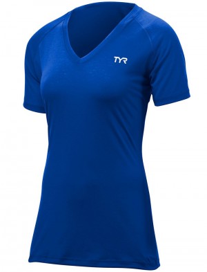 Blue Tyr Alliance Tech Women's T-Shirt | US-AWYT57824