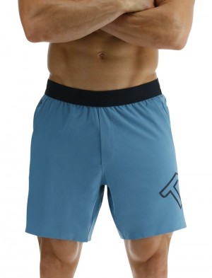 Blue Tyr Hydrosphere™ Unlined 7 Unbroken Big Logo Men's Shorts | US-WKFM94026