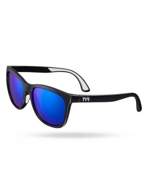 Blue / Black Tyr Carolita Hts Polarized Men's Sunglasses | US-JPEN74152