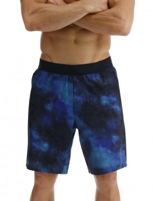 Blue / Black / Turquoise Tyr Hydrosphere™ Lined 7 Unbroken Men's Shorts | US-HZOK94216