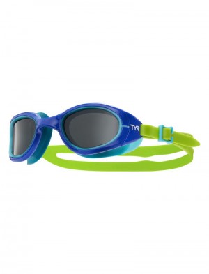 Blue / Green Tyr Adult Special Ops 2.0 Polarized Non-mirrored Women's Goggles | US-XLWC17425