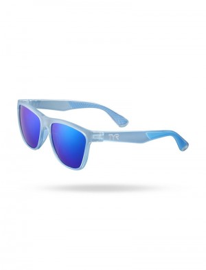 Blue / Navy Tyr Raya Hts Polarized Men's Sunglasses | US-WHJL47680