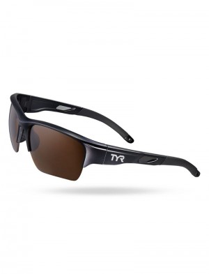 Brown / Black Tyr Vatcher Hts Polarized Men's Sunglasses | US-BYNA60591