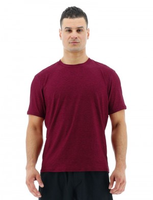 Burgundy Tyr Airtec™ Men's T-Shirt | US-EMZA35089