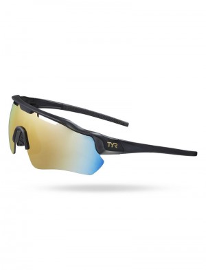 Gold / Black Tyr Hayes Hts Men's Sunglasses | US-EZFJ15083