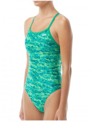 Green Tyr Durafast Elite® Diamondfit Agran Women's Swimsuit | US-RZYB32758