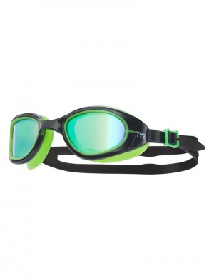 Green / Black Tyr Adult Special Ops 2.0 Mirrored Women's Goggles | US-NVCP46532