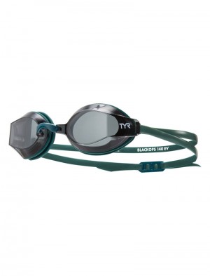 Green / Dark Grey Tyr Adult Black Ops 140 Ev Racing Men's Goggles | US-PDYK52380