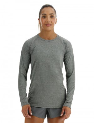 Grey Tyr Climadry™ Raglan Long Sleeve Women's T-Shirt | US-SBTQ71609