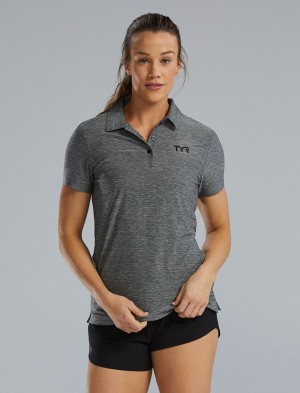 Grey Tyr Climadry™ Short Sleeve Women's Polo Shirt | US-FUHK80632