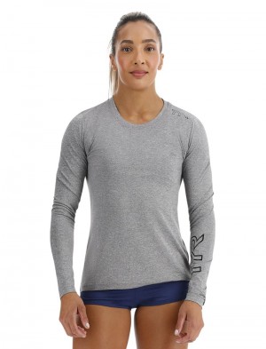 Grey Tyr Sundefense Long Sleeve Women's Shirts | US-LMEK16752