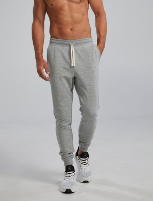 Grey Tyr Ultrasoft Heavyweight Terry Men's Joggers | US-VGML49187