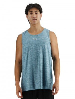 Light Blue Tyr Airtec™ Men's Tanks | US-QUVE86175