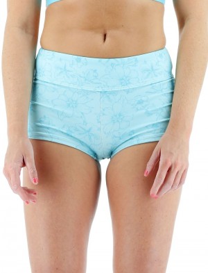 Light Blue Tyr Della Boho Floral Women's Shorts | US-DXUS48529