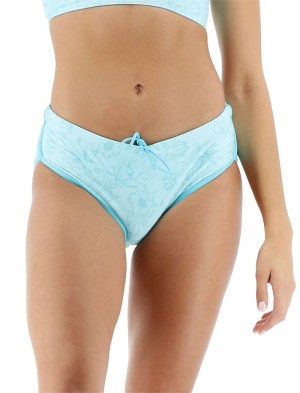 Light Blue Tyr Zola Hipkini Boho Floral Women's Bikini Bottom | US-RYLK04862