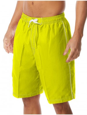 Light Green Tyr Challenger Men's Swim Trunks | US-TNMK51724