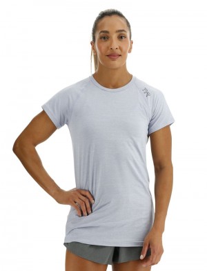 Light Grey Tyr Climadry™ Raglan Women's T-Shirt | US-JGKH46081