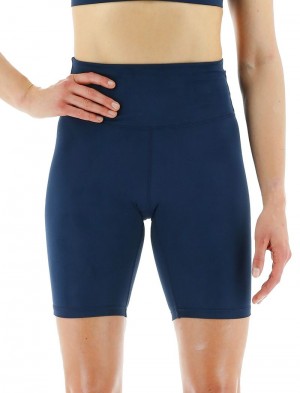 Navy Tyr Base Kinetic™ High-rise 8 Women's Shorts | US-WFGY51642