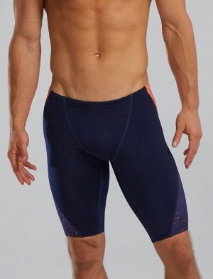 Navy Tyr Durafast Elite® Blade Splice Jammer Infrared Men's Swimsuit | US-YNHD34175