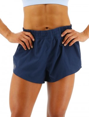 Navy Tyr Hydrosphere™ Pace Women's Running Shorts | US-HXFV50238