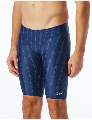 Navy Tyr Jammer U12 Compliant Fusion 2 Men's Swimsuit | US-MUXJ98653