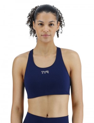 Navy Tyr Joule Elite™ Classic Women's Sports Bra | US-OUQI52896