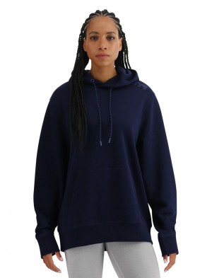 Navy Tyr Ultrasoft Midweight Fleece Women's Hoodie | US-DXYR83245